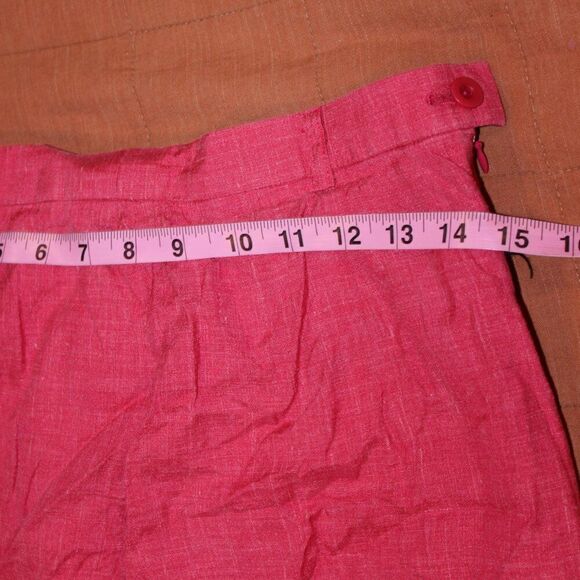 Escada Pink fucshia Side Zipper Straight Mini Skirt Women's Size 40 ( medium ) - Picture 7 of 8